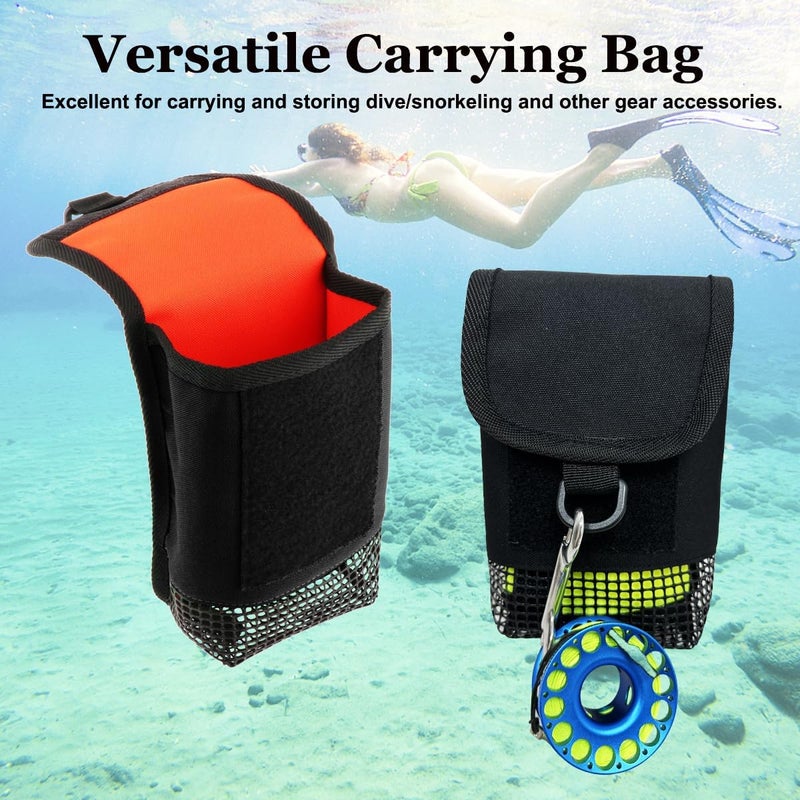 Fiozinx Scuba Diving Gear Bag, Safety SMB Mesh Gear Bag Finger Reel Storage Pocket Carry Case Pouch for Snorkeling Gear & Equipment - Image 2